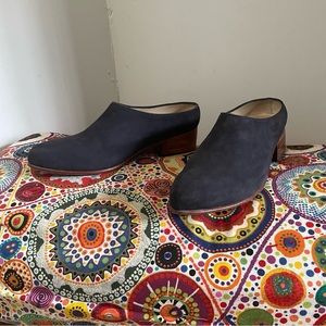 Nisolo Sofia Navy Suede Mules EU 38/US 8.5